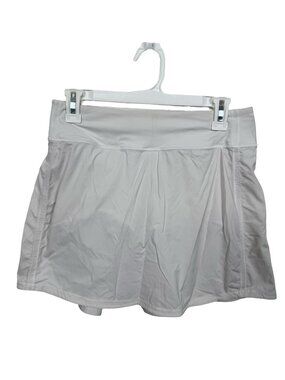 Like New Lululemon Tennis Skirt Womens 6 Off White Mini Pocket Pickleball
